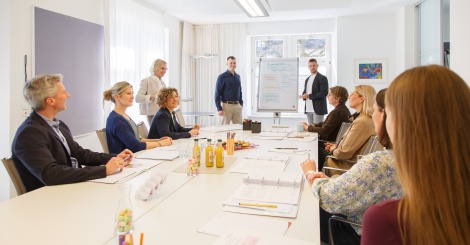 Seminargruppe in einer Weiterbildung
